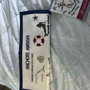 Brighton Nautical Jeweley Case  with Navy Trim Brand new With tags